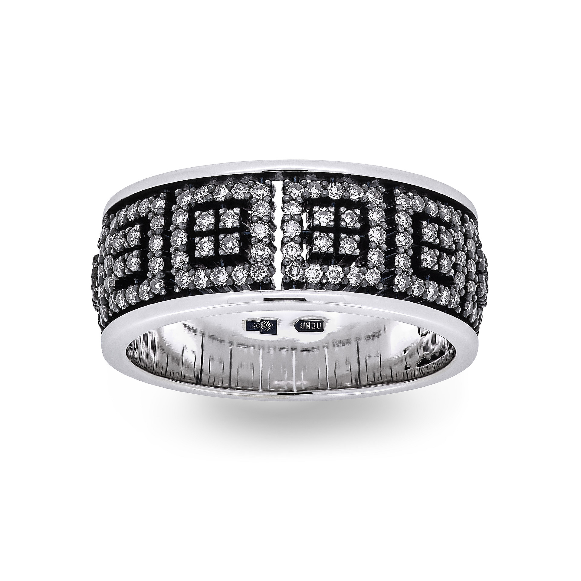 Ring Vladimir Pichugov, Diamonds, 14K White Gold