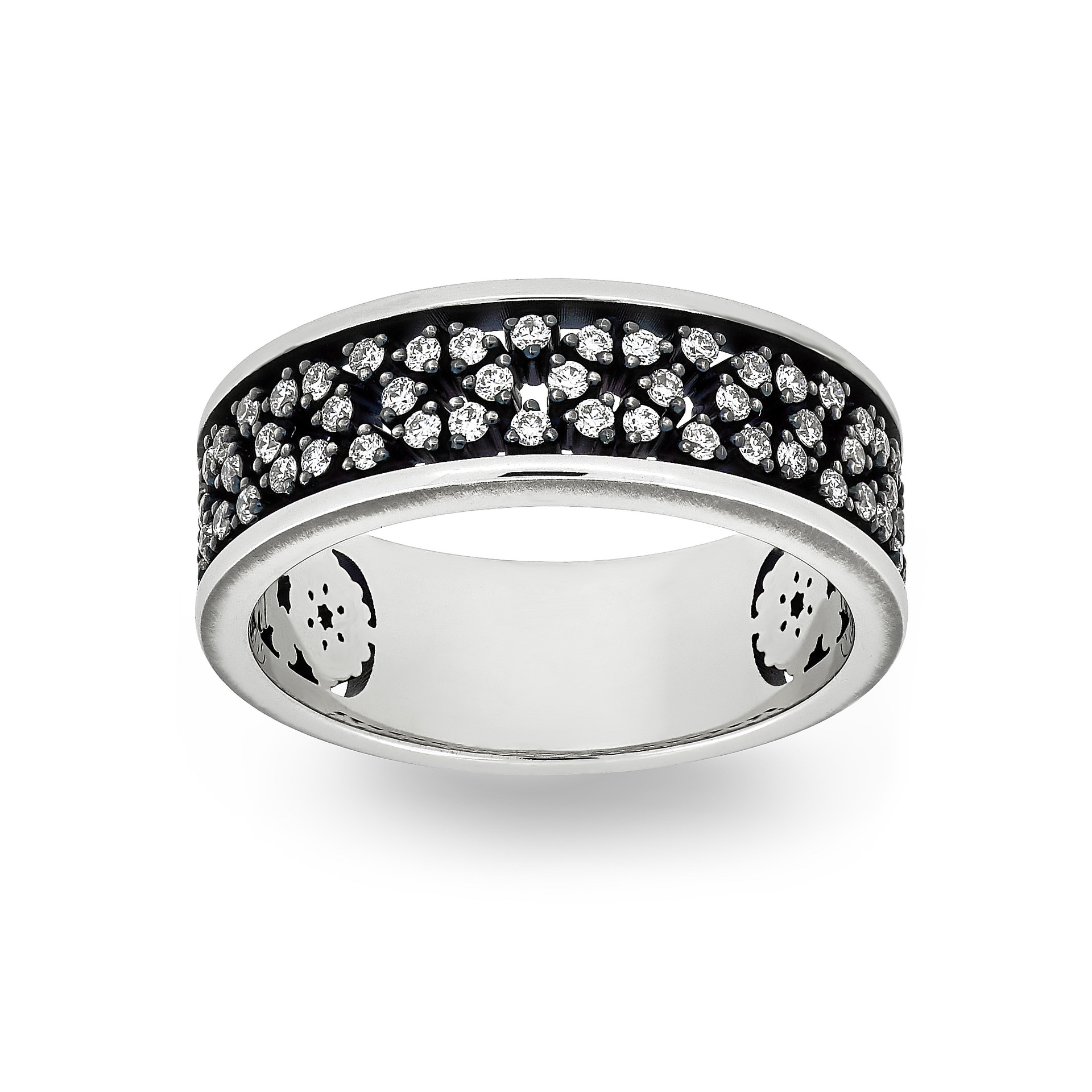 Ring Vladimir Pichugov, Diamonds, 14K White Gold