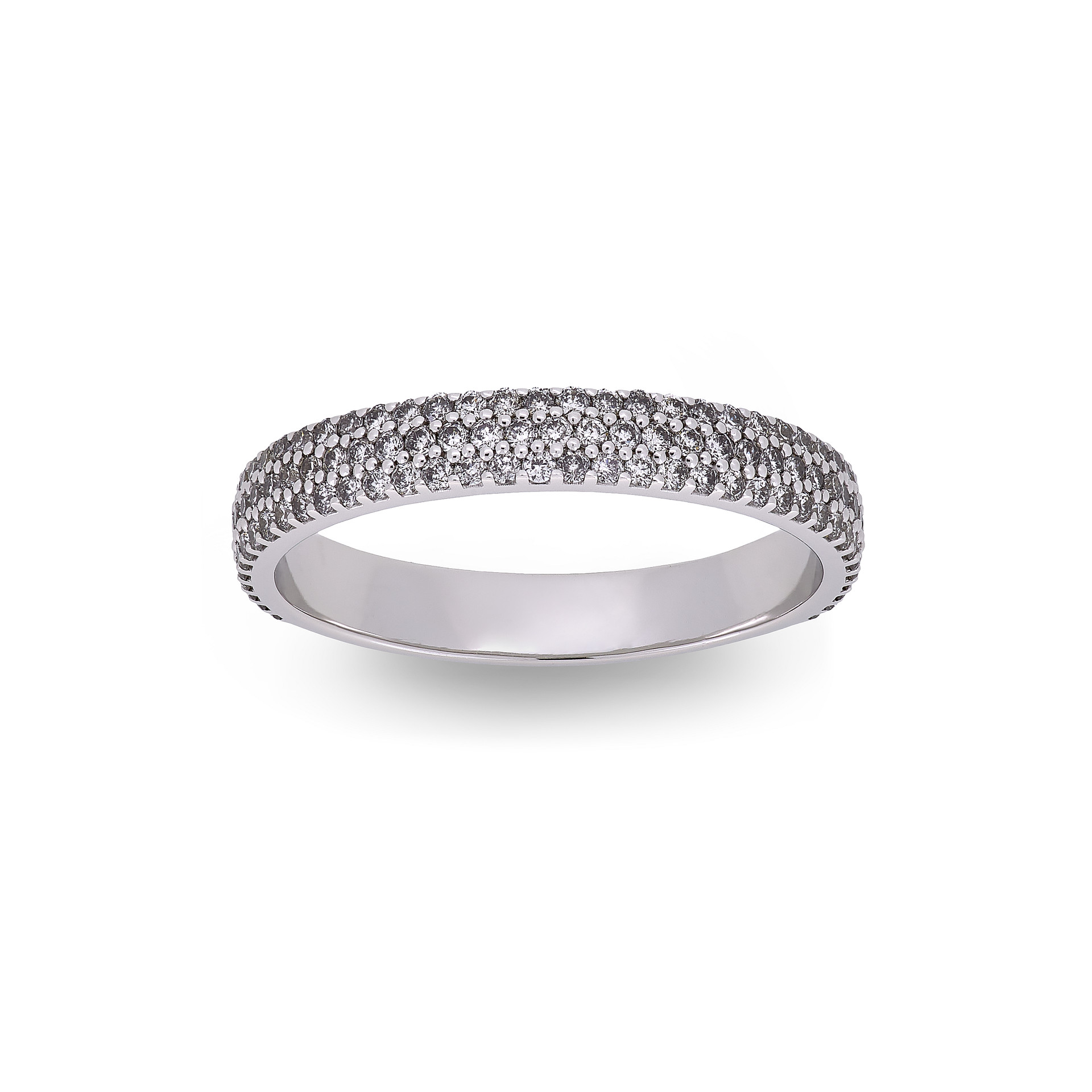 Ring Vladimir Pichugov, Diamonds, 14K White Gold