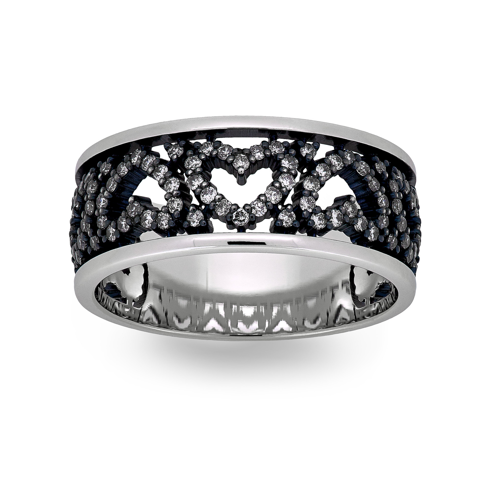 Ring Vladimir Pichugov, Diamonds, 14K White Gold