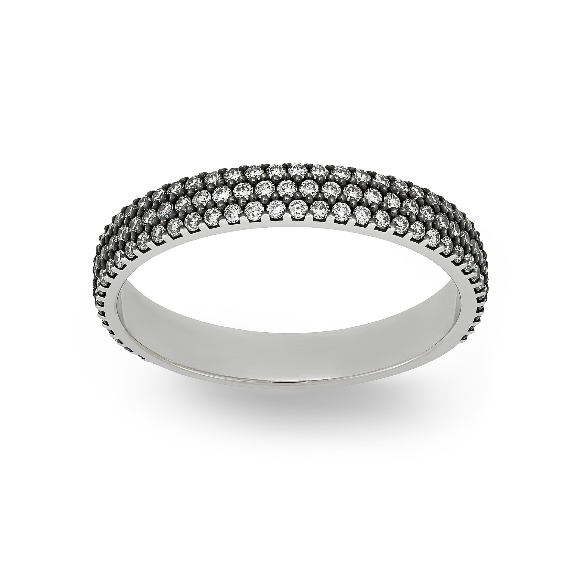 Ring Vladimir Pichugov, Diamonds, 14K White Gold