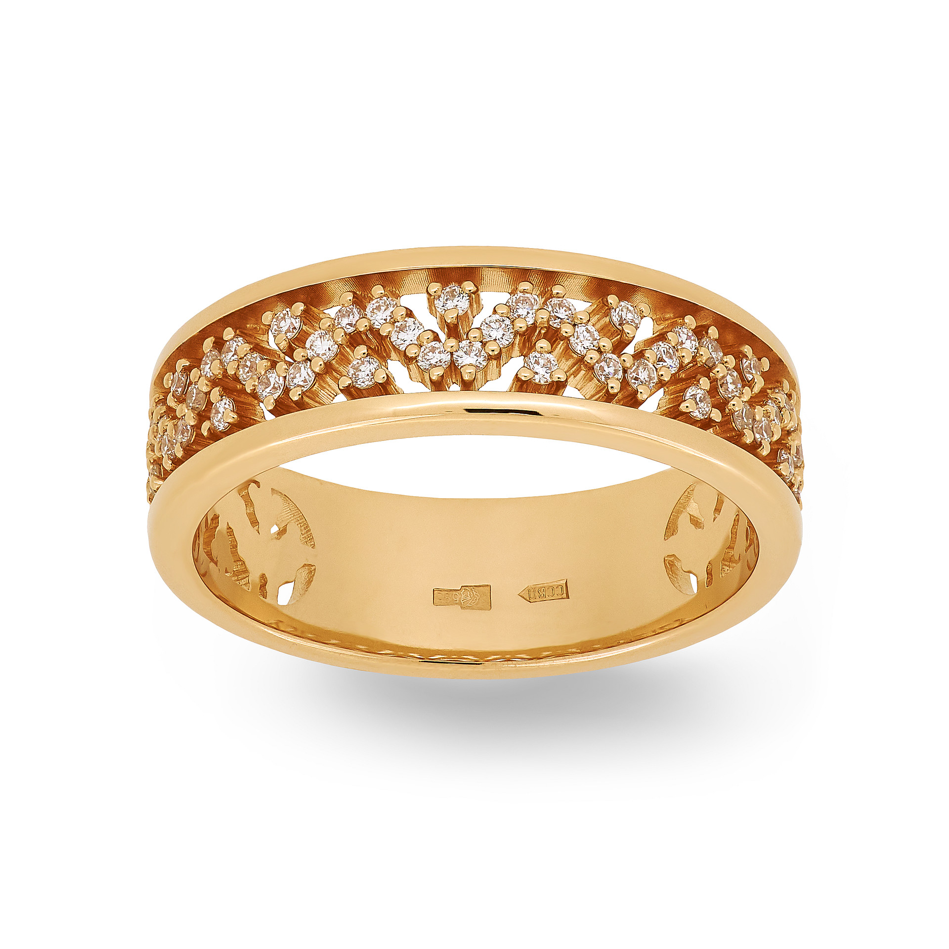 Ring Vladimir Pichugov, Diamonds, 14K Red Gold