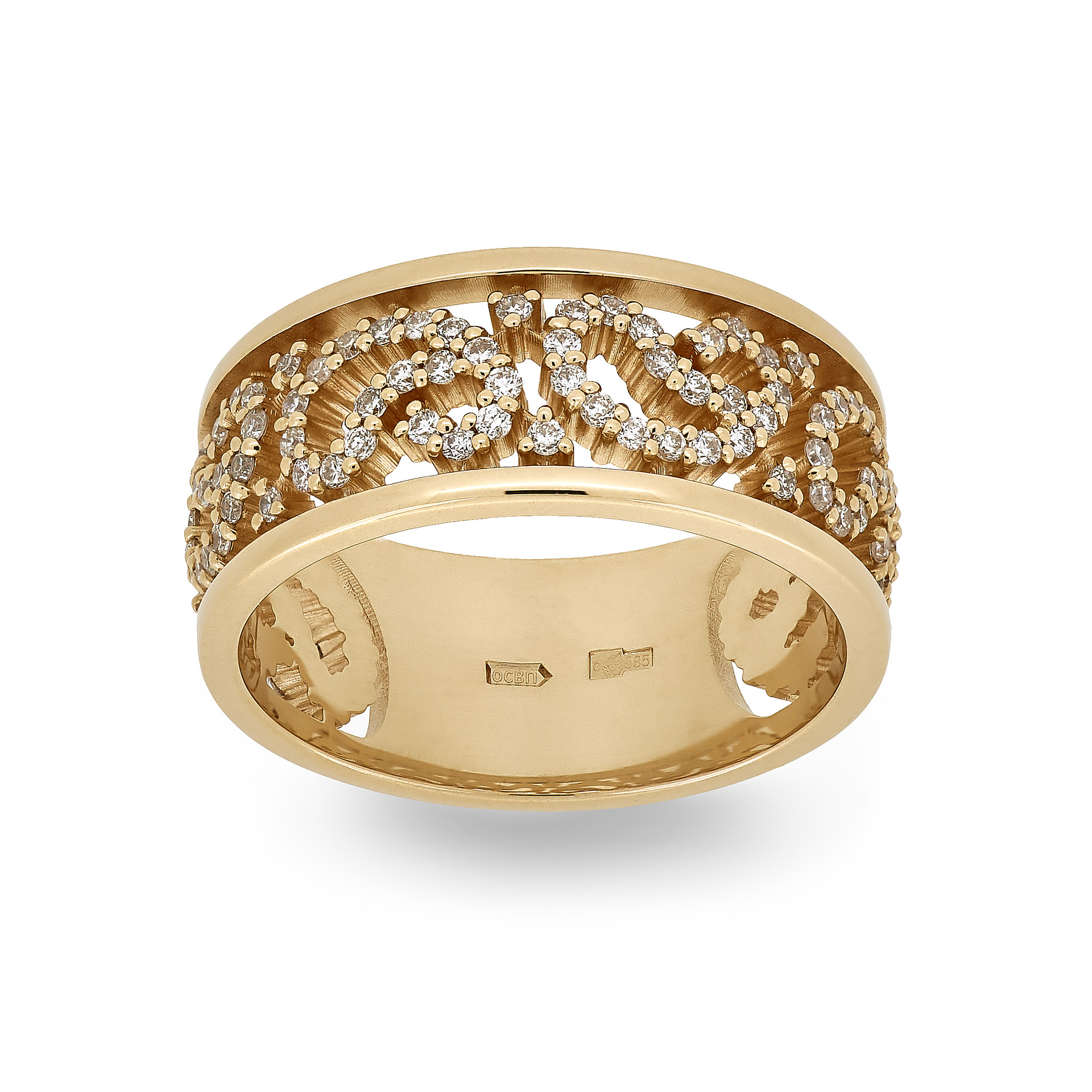 Ring Vladimir Pichugov, Diamonds, 14K Red Gold
