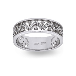 Ring Vladimir Pichugov, Diamonds, 14K White Gold