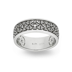 Ring Vladimir Pichugov, Diamonds, 14K White Gold