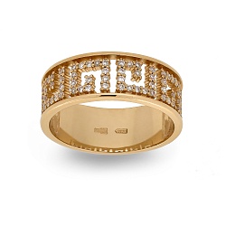 Ring Vladimir Pichugov, Diamonds, 14K Red Gold
