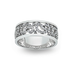 Ring Vladimir Pichugov, Diamonds, 14K White Gold
