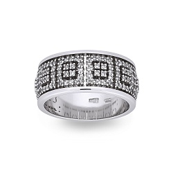 Ring Vladimir Pichugov, Diamonds, 14K White Gold