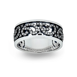 Ring Vladimir Pichugov, Diamonds, 14K White Gold