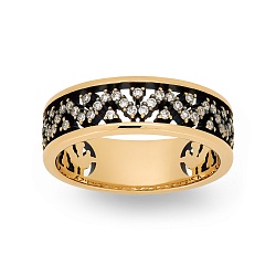 Ring Vladimir Pichugov, Diamonds, 14K Red Gold