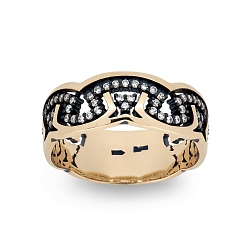 Ring Vladimir Pichugov, Diamonds, 14K Red Gold
