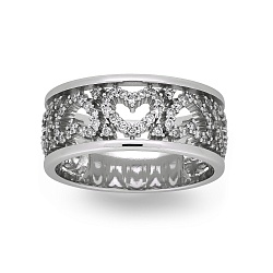 Ring Vladimir Pichugov, Diamonds, 14K White Gold