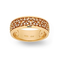 Ring Vladimir Pichugov, Diamonds, 14K Red Gold