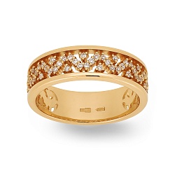 Ring Vladimir Pichugov, Diamonds, 14K Red Gold