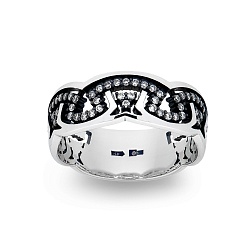 Ring Vladimir Pichugov, Diamonds, 14K White Gold